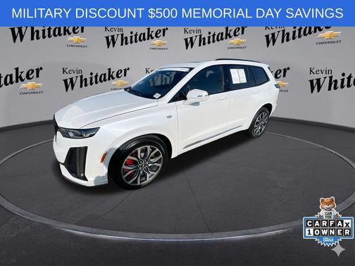 Crystal White Tricoat 2023 Cadillac XT6 Sport AWD
