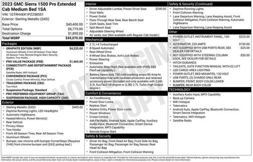 Sterling Metallic 2023 GMC Sierra 1500 Pro
