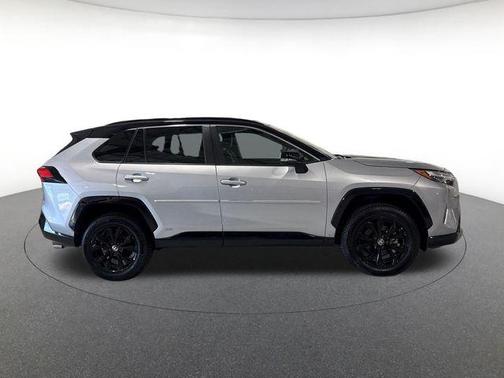 Silver Sky Metallic/Midnight Black Metallic 2022 Toyota RAV4 Hybrid SE