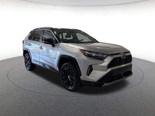 Silver Sky Metallic/Midnight Black Metallic 2022 Toyota RAV4 Hybrid SE