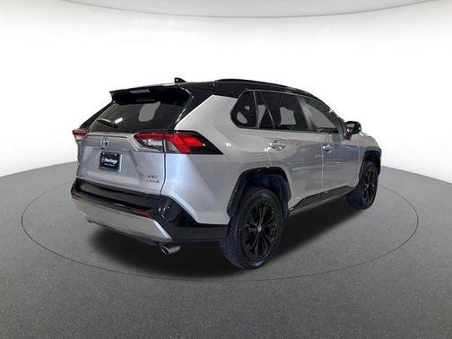 Silver Sky Metallic/Midnight Black Metallic 2022 Toyota RAV4 Hybrid SE