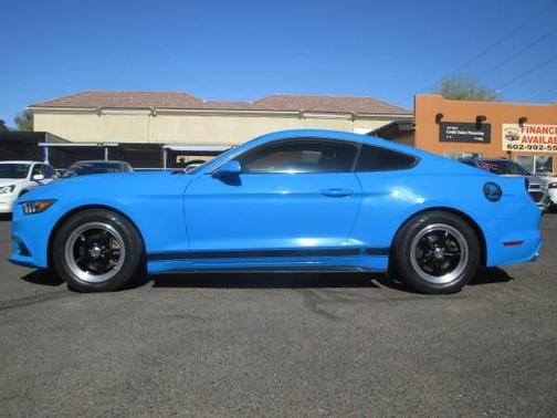 Blue 2017 Ford Mustang V6