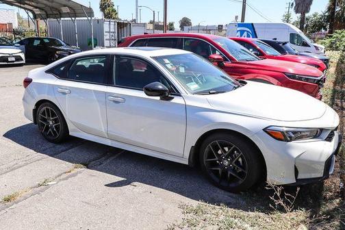 Platinum White Pearl 2025 Honda Civic Hybrid