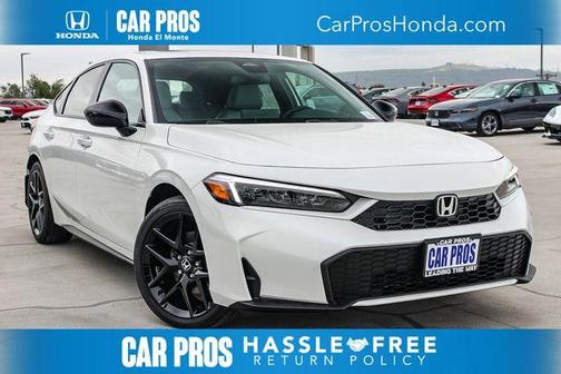 Platinum White Pearl 2026 Honda Civic Hybrid Sport