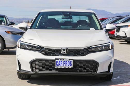Platinum White Pearl 2026 Honda Civic LX