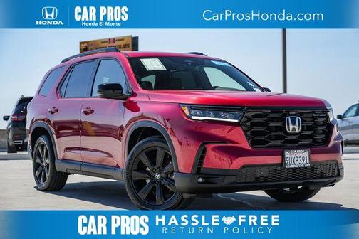 Radiant Red Metallic II 2025 Honda Pilot Black Edition