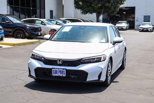 Platinum White Pearl 2025 Honda Civic LX