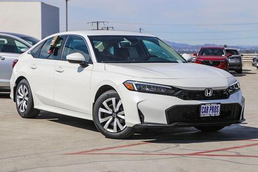 Platinum White Pearl 2026 Honda Civic LX