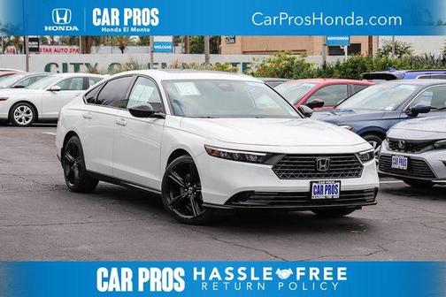 Platinum White Pearl 2023 Honda Accord Hybrid Sport-L