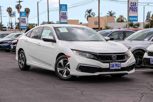 White Orchid Pearl 2019 Honda Civic LX