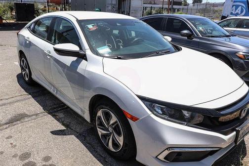 Platinum White Pearl 2021 Honda Civic LX