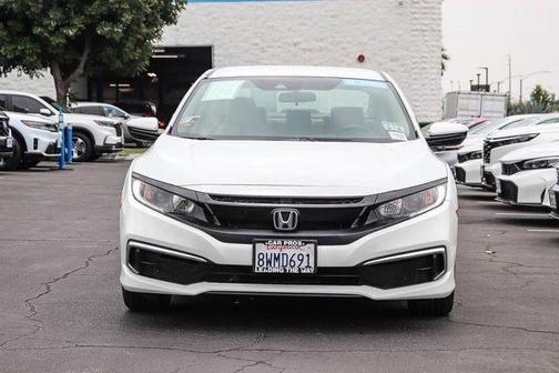 Platinum White Pearl 2021 Honda Civic LX