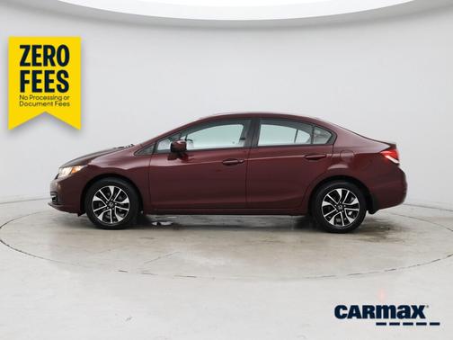 Burgundy 2014 Honda Civic EX