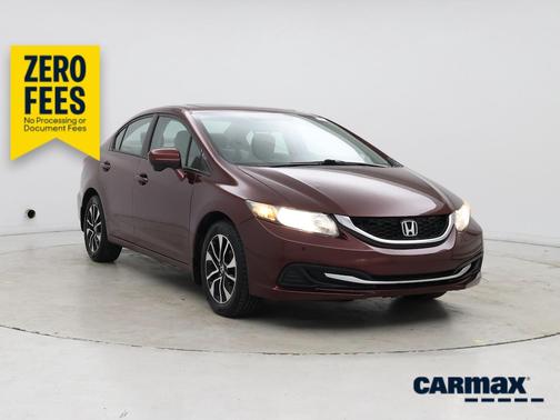 Burgundy 2014 Honda Civic EX