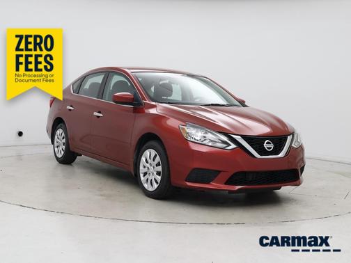 Burgundy 2017 Nissan Sentra SV