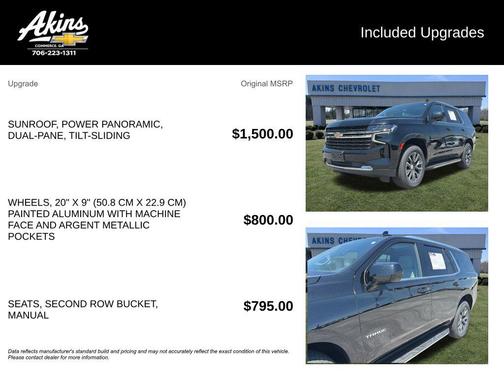 Black 2021 Chevrolet Tahoe LT