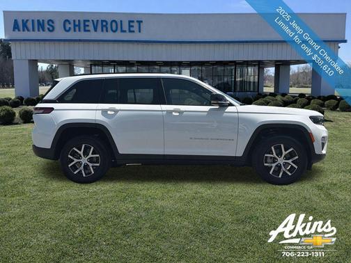 Bright White Clearcoat 2025 Jeep Grand Cherokee Limited