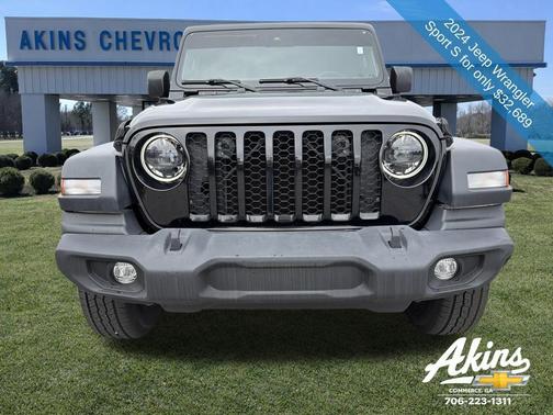 Black Clearcoat 2024 Jeep Wrangler Sport S