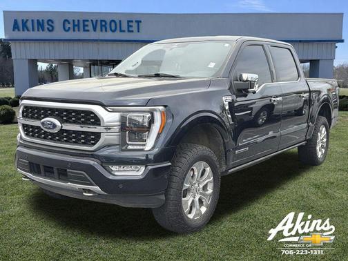 Antimatter Blue Metallic 2023 Ford F-150 Platinum
