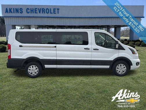 Oxford White 2023 Ford Transit-350 XLT