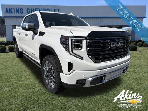 White Frost Tricoat 2025 GMC Sierra 1500 Denali Ultimate