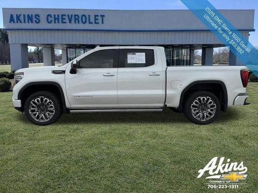 White Frost Tricoat 2025 GMC Sierra 1500 Denali Ultimate