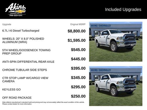 Bright White Clearcoat 2018 RAM 2500 Longhorn