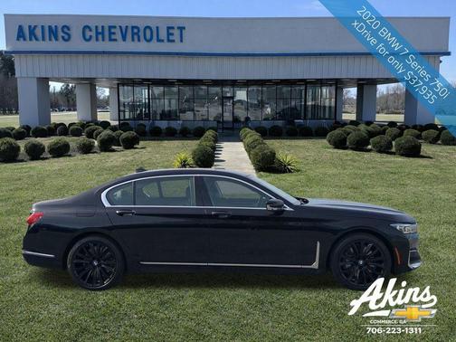 Jet Black 2020 BMW 750 i xDrive