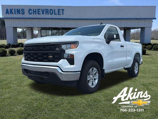 Summit White 2025 Chevrolet Silverado 1500 WT