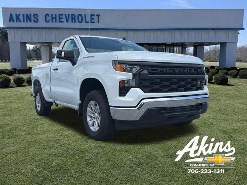 Summit White 2025 Chevrolet Silverado 1500 WT