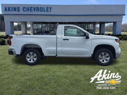 Summit White 2025 Chevrolet Silverado 1500 WT