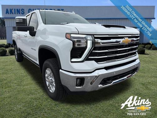 Summit White 2025 Chevrolet Silverado 3500 LTZ