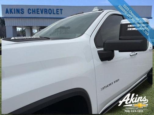 Summit White 2025 Chevrolet Silverado 3500 LTZ
