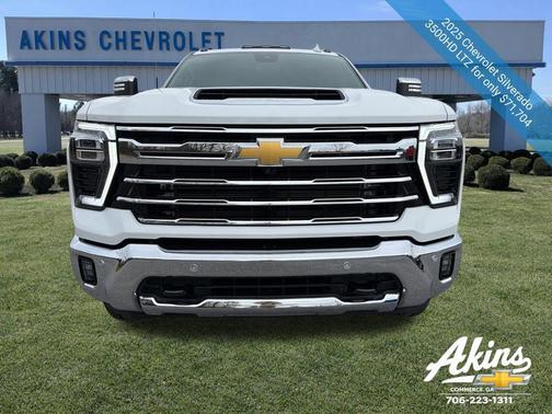 Summit White 2025 Chevrolet Silverado 3500 LTZ