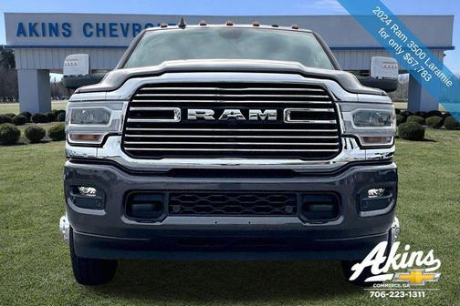 Granite Crystal Metallic Clearcoat 2024 RAM 3500 Laramie Crew Cab 4x4 8' Box