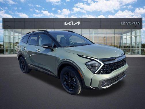 Jungle Green/Ebony Black Roof 2024 Kia Sportage X-Pro Prestige