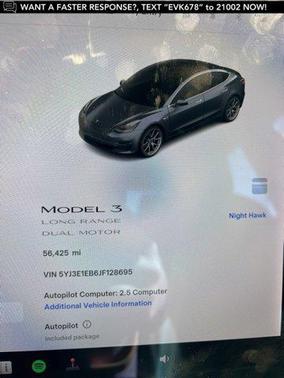 2018 Tesla Model 3 Long Range