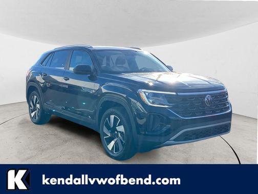 deep black pearl 2026 Volkswagen Atlas Cross Sport 2.0T SE w/Technology 4MOTION