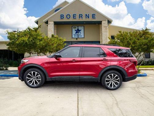 Red 2022 Ford Explorer ST-Line