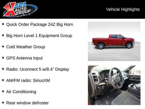 2025 RAM 2500 Big Horn Crew Cab 4x4 6'4' Box