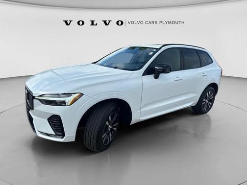 Crystal White Metallic 2024 Volvo XC60 B5 Core Dark Theme