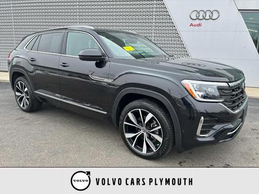 Deep Black Pearl Effect 2024 Volkswagen Atlas Cross Sport 2.0T SEL Premium R-Line