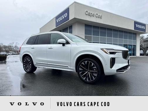 Crystal White Pearl 2026 Volvo XC90 Plug-In Hybrid T8 Ultra 7-Seater