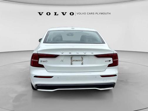 Crystal White Metallic 2024 Volvo S60 B5 Core Dark Theme