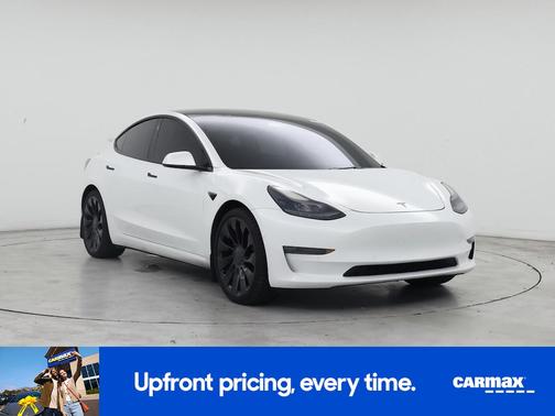 White 2022 Tesla Model 3 Performance