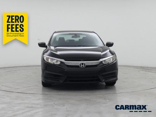 Black 2016 Honda Civic LX