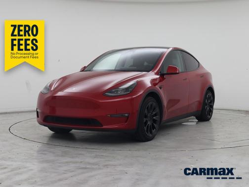 Red 2023 Tesla Model Y Long Range