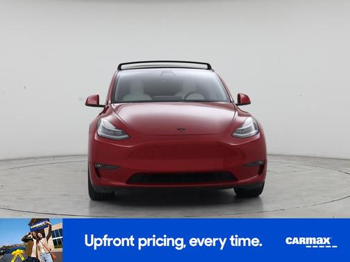 Red 2021 Tesla Model Y Long Range