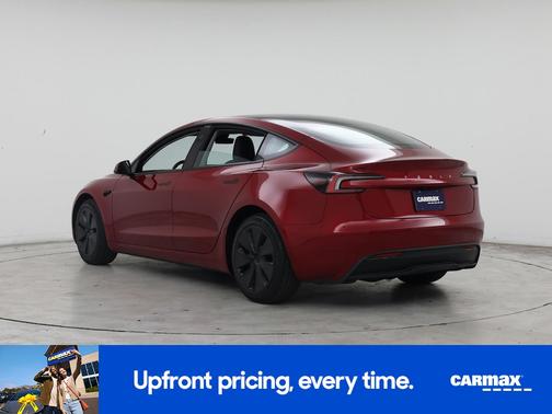 Red 2025 Tesla Model 3 Long Range