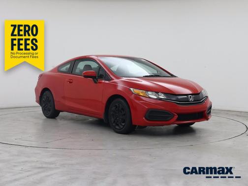 Red 2015 Honda Civic LX